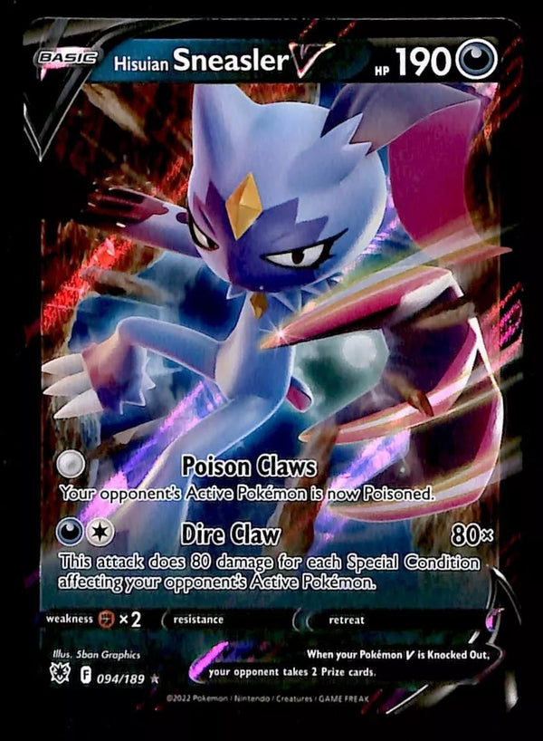 Sneasler V Ultra Rare Astral Radiance 094/189, NM Pokemon Card