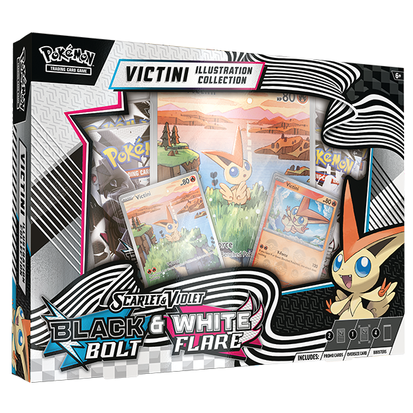 Black Bolt & White Flare Unova Victini Illustration Collection Box