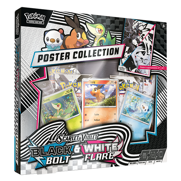 Black Bolt & White Flare Unova Poster Collection