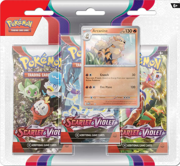 Scarlet & Violet 3 Pack Blister