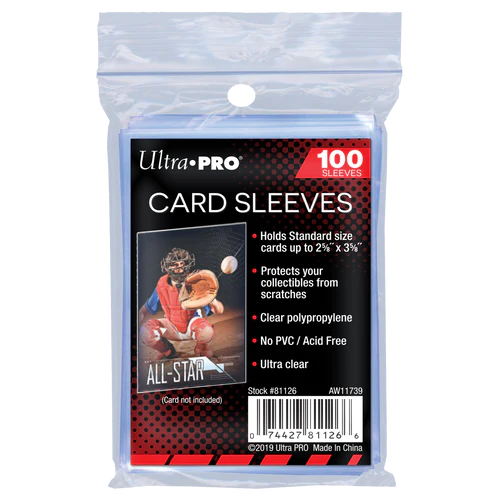 100 x Ultra Pro Clear Penny Card Sleeves