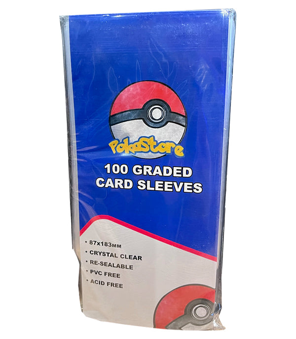 100 x Clear Graded Card Sleeves 100 x Clear Graded Card Sleeves