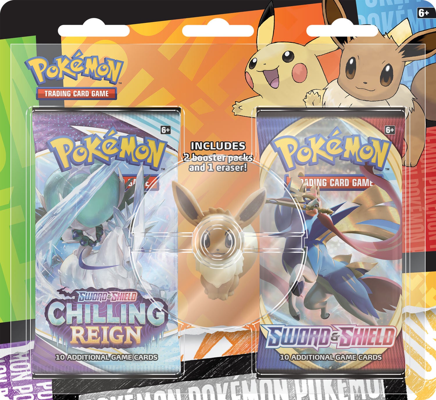 Pokemon Back To School Eraser Blister