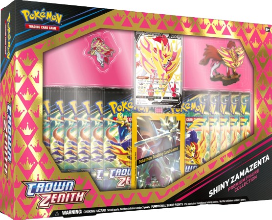 Crown Zenith Premium Figure Collection Box- Shiny Zacian OR Shiny Zamazenta