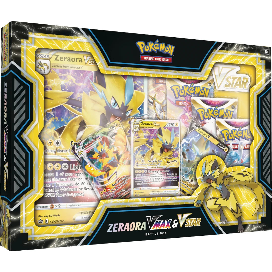 Deoxys OR Zeraora VMAX & VSTAR Battle Box